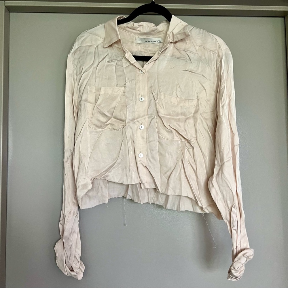 Stillwater Cropped LS Button Down